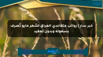 خبر سار | رواتب متقاعدي العراق لشهر مايو تُصرف بسهولة وبدون تعقيد